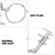 thumbnail image 3 of unbranded 5Ud Llave Calibrador De Bolsillo En Metal Plateado Para Uso Diario, 3 of 8