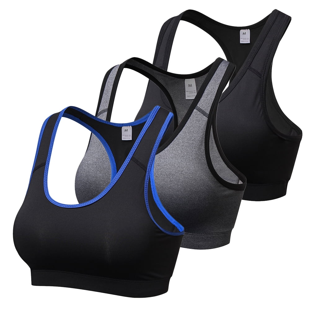 padded racerback sports bra