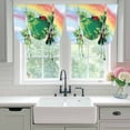 thumbnail image 4 of St. Patrick's Day Balloon Curtains for Living Room/French Door, Green Shamrock Hat Ladybirds Daisy Rainbow Tie Up Curtains 63 Inch Length Energy Saving Kitchen Curtains Shades for Windows 42"x63", 4 of 8