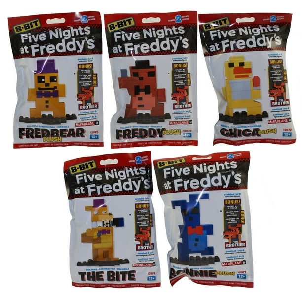 Mcfarlane Toys Five Nights At Freddys 8 Bit Buildable Figures S2 Set Of 5 0592