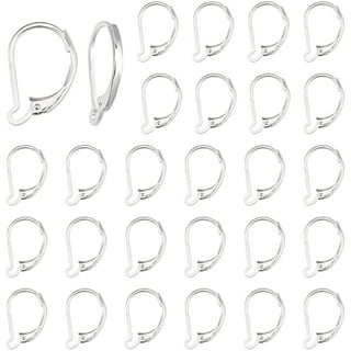 1200PCS Sterling Silver Ear Wire Earrings Making Supplies Kit, Silver  Hypoallergenic Earring Fish Hooks, Jump Rings Clear Silicone Earring Backs  for DIY Jewelry Making (Silver and Gold) 