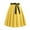 Yellow, variant on WWV Women Skirts High Waisted Lace up Wide Leg Skirt Dress Summer Solid Color Vintage Lady Loose Fit Birthday Party Skirt Black L