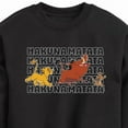 thumbnail image 3 of The Lion King - Hakuna Matata Outlined Words - Toddler & Youth Crewneck Fleece Sweatshirt, 3 of 5