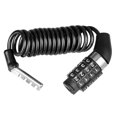 thumbnail image 1 of Candado de cable para scooter, mini candado portátil de seguridad con combinación reiniciable de 4 dígitos con cable de acero para bicicletas, scooters, scooters eléctricos y cochecitos JM JM, 1 of 5