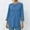 A474 Blue, variant on Xdegoge 3/4 Sleeve Shirts for Women Plus Size Crewneck Dressy Business Casual Work Office Blouses Loose Fit Tunic Tops Fashion Comfy Tee Shirts