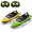 Green and Yellow, variant on 2 Pack Remote Control Boats for Kids, 2.4GHz Speed Boat Racing Set with Dual Motors and 2 Controllers for Pools, Ponds and Calm Lakes, Ages 6+