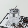 thumbnail image 4 of Clearance! Nomeni Coffee Cups American Stainless Steel Coffee Cup Portable High Value Takeaway Accompanying Cup Insulation Water Cup with Straw Latte Cup Kitchen Essentials, 4 of 8
