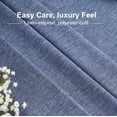 thumbnail image 4 of Inosoo Faux Linen Fabric Rectangle Tablecloth, 60x102 inch Stain and Wrinkle Resistant Washable Table Cover, Denim Blue, 4 of 8