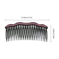 thumbnail image 3 of Shisuyan 7 Pcs Pinces à Cheveux Peignes Strass Pince à Cheveux Accessoires de Mariage pour Femmes et Filles (Ondes Double Rangée), 3 of 8