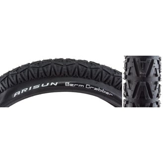 Arisun XLR8 Tire 20 X 1.75 Wire Bead - 60 TPI, 65 PSI, Black, For High-Speed Acceleration