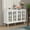 Lattice Glass-White, variant on HLR 47.6" Modern Vintage Sideboards Buffet Cabinet with 4 Lattice Glass Door, Green