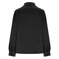 thumbnail image 5 of Ounisa Satin Silk Button Down Shirts for Women Dress Shirts Long Sleeve Blouses Womens Shirts, 5 of 6