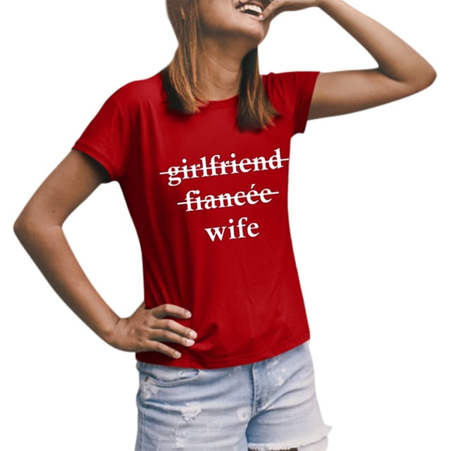 B91xZ Chemise d'Été pour Femmes à Manches Courtes Col Rond Décontracté Tops Chemise, Rouge XXL