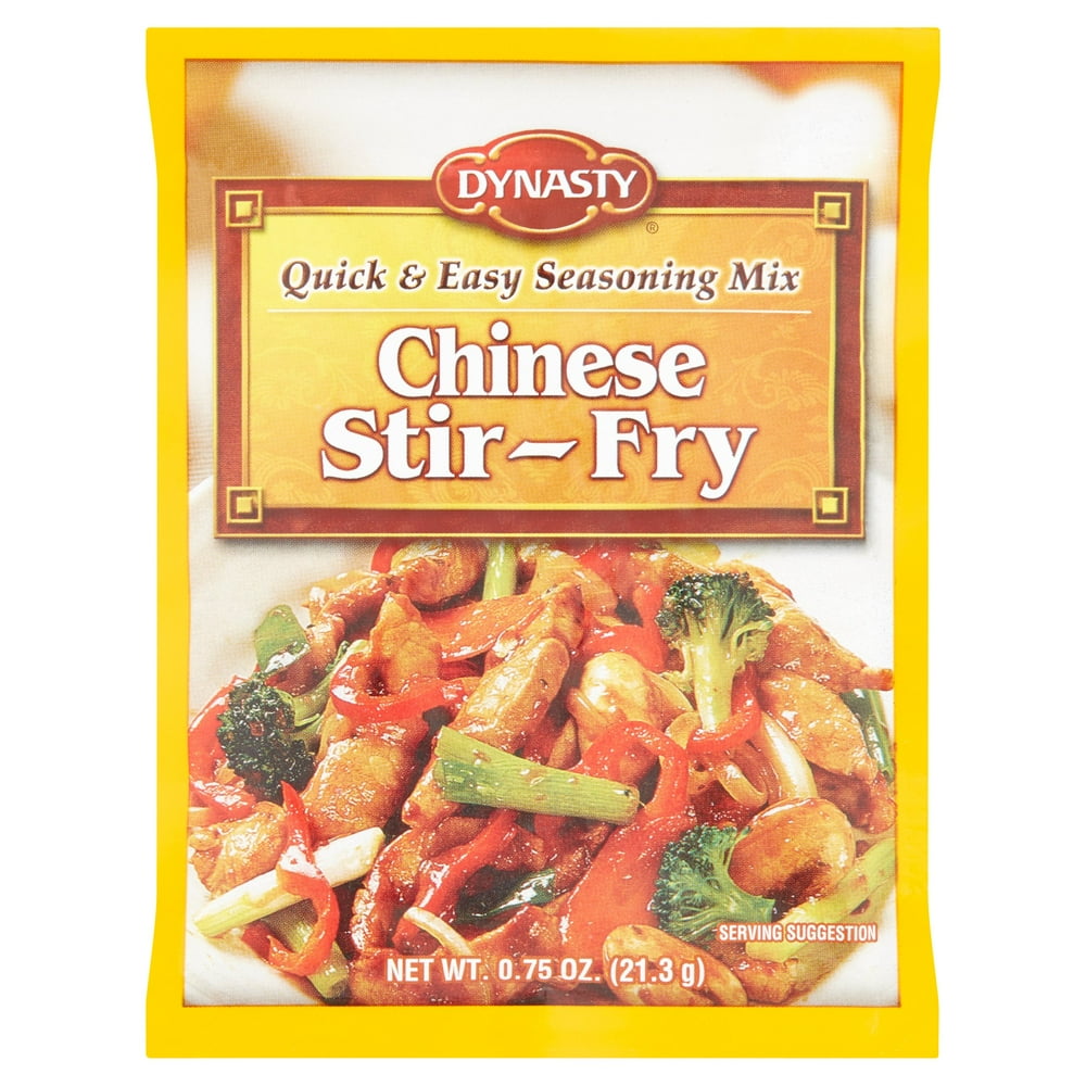 Dynasty Chinese Stir-Fry Seasoning Mix, 0.75 oz - Walmart.com - Walmart.com