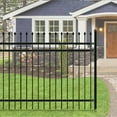 thumbnail image 3 of ALEKO FENCEROME8X6 DIY Steel Iron Wrought High Quality Ornamental Fence Rome Style 8 x 6 Feet, 3 of 9