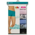 thumbnail image 4 of Women's Assorted Cotton Shortie Boyshort Panties, 6 Pack, 4 of 5