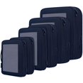 thumbnail image 1 of BAGAIL 4 Set/6 Set/8 Set Compression Packing Cubes Travel Accessories Expandable Packing Organizers(Navy SquareMesh 6 Set), 1 of 7