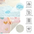 thumbnail image 3 of Yayeee Bath Rug for Bathroom Floor Non Slip Rectangle Fluffy Soft Absorbent Mat, 16"x24", Love in The Air, 3 of 7