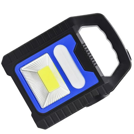 

Rechargeable COB/LED Work Light USB Recharge & Solar Energy for Travel Self-Driving Tour Outdoor Activities Blue Led