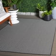 thumbnail image 2 of SAFAVIEH Terrace Gina Geometric Indoor/Outdoor Area Rug, Black/White, 6'7" x 6'7" Square, 2 of 11