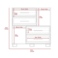 thumbnail image 6 of DEPOT E-SHOP Fountain Dresser, Two Open Shelves, Four Drawers, Black, 6 of 7
