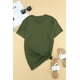 thumbnail image 2 of ABPHQTO Camiseta de mujer verde con cuello redondo y estampado de diente de león, 2 of 5