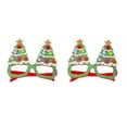 thumbnail image 4 of Yuarrent Brillo decorativo de dibujos animados de gafas de fiesta de Navidad 5# 2Conjunto, 4 of 6