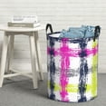 thumbnail image 4 of ZNDUO Round Laundry Basket, Waterproof Collapsible Laundry Baskets with Handles, Medium Size - Cartoon Graffiti Stripe Pattern, 4 of 8