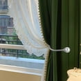 thumbnail image 2 of Toorise 4Pcs Curtain Holdbacks Metal Curtain Drapery Holdback U Shaped Curtain Hooks Holder 15.5 x 10cm Window Drapery Holdbacks Wall Mounted Drapery Tiebacks with 8 Screws, 2 of 11
