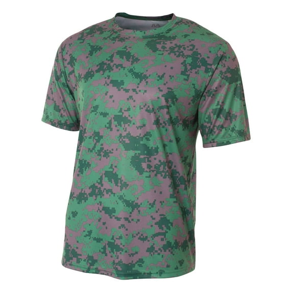 A4 Camo Performance Tee For Men in Forest N3256