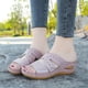 thumbnail image 4 of Women's Wedge Slide Sandal Summer Wedge Shoes Cushion Comfort Slide Sandal for Party Dress Pumps Shoes, 4 of 4