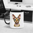 thumbnail image 5 of Patriotic Devon Rex Stained Glass Portrait American Flag 11oz Accent Two-tone Mug Cat Lover Kitten Owner Gifts Coffee Tea Cup - 01010, 5 of 5