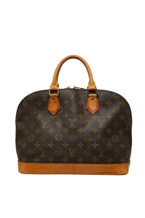 Pre-Owned Louis Vuitton Monogram Alma Old Model Handbag M51130 Brown Leather Women's LOUIS...
