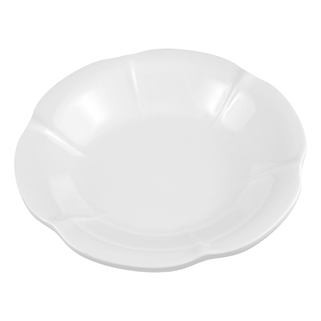 Unique Bargains Hotel Restaurant Plastic Lotus Shaped Food Fruits Dessert Dish Plate by Unique-Bargains