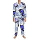 thumbnail image 3 of Balery Butterflies Pijama para Hombre de Dos Piezas con Manga Larga, Conjunto de Dormir y Descanso Suave con Bolsillos-Medium, 3 of 6