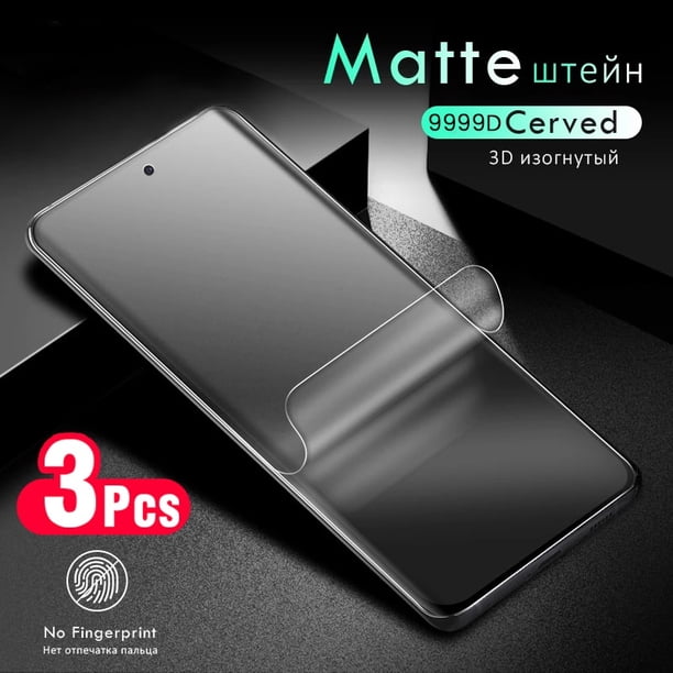 3 uds 9999d película de hidrogel mate esmerilado para xiaomi mi 11 lite 10t 9t poco m3 x3 f3 redmi note 8 8t 9 10 pro 9a 9c nfc sin vidrio Tan Jianjun unisex
