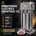 thumbnail image 2 of Embutidora de Salchicha Electrica Industrial 15 L Acero Inoxidable, 2 of 7