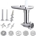 thumbnail image 3 of Licuadora de pie de metal para molinillo de carne duradero, licuadoras de banco con tubo para rellenar salchichas y accesorios para procesador de alimentos, 3 of 5