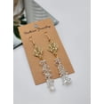 thumbnail image 3 of Handmade Clear Quartz Natural Drop Earrings , Crystal Earrings, 3 of 9