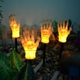 thumbnail image 4 of Lwlmwt Halloween Decorations Outdoor,Halloween LED Luminous Ghost Hand Solar Skeleton Hand Ground Lamp Garden Mood Decoration Props,Fall Decor, 4 of 4