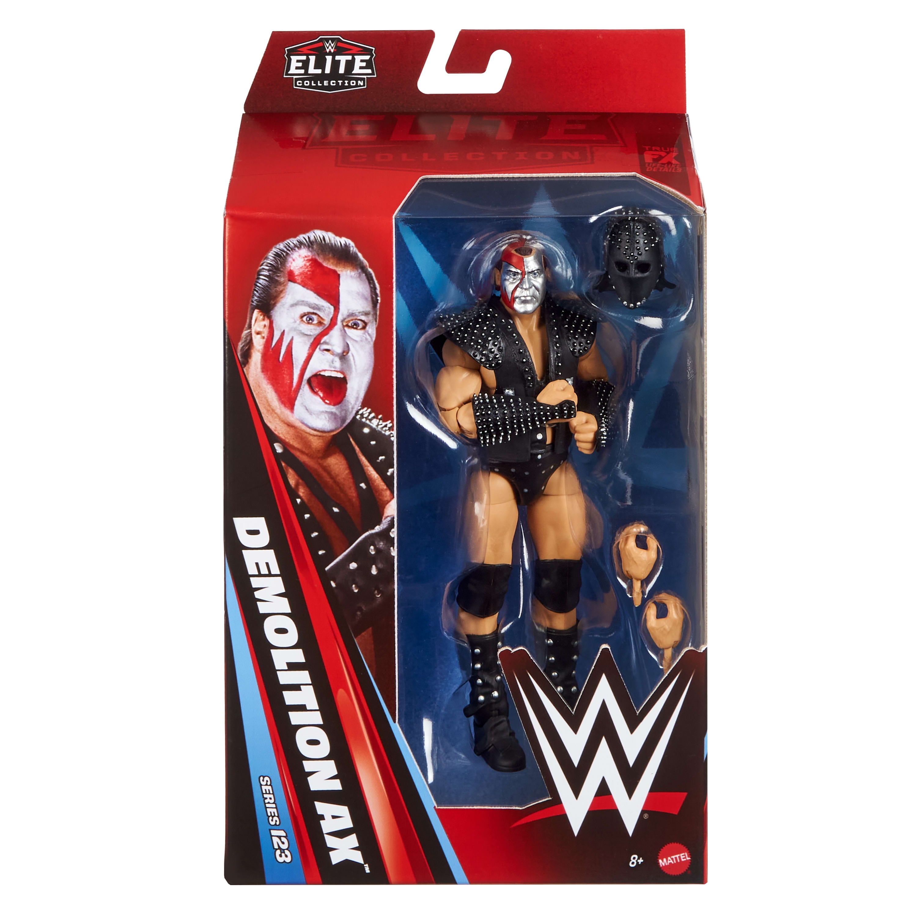WWE Elite Demolition Ax Action Figure, Series #123 Set, 6-inch Collectible with Accessories