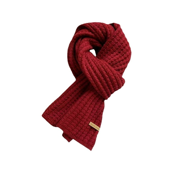 Warm Couple Scarf Soft Comfortable Neckerchief Soft Textured Knit Long Muffler For Him Her Cold Days Essential