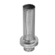 thumbnail image 4 of Silenciador de Escape para Motocicleta Unique Bargains Acero Inoxidable Tono Plateado 150 mm x 60,5 mm, 4 of 6