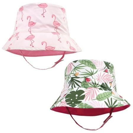 

Hudson Baby Infant Girl Sun Protection Hat Flamingo Tropical 0-12 Months