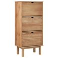 thumbnail image 7 of vidaXL Shoe Cabinet Wooden Storage Shoe Rack with Drawers OTTA Solid Wood Pine, 7 of 7