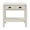 thumbnail image 2 of Arden 2-Drawer Wood Nightstand with Open Shelf/Driftwood White, 2 of 9