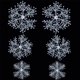 thumbnail image 5 of Navidad Copos de nieve blancos Festival Boda Fiesta festiva Decoraciones para el hogar Invierno Ador Tomshoo Adorno de copos de nieve, 5 of 7