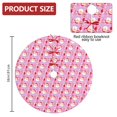 thumbnail image 2 of 36 Inch Christmas Tree Skirt – Velvet Plush Tree Mat, Soft Thickened Polyester with Red Ties, Single-Sided Printing, Available in 30in/36in/48in, Perfect for Holiday Xmas Tree Decoration, 2 of 7