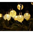 thumbnail image 2 of Bola de burbuja LED Solar, lámpara de bola de cristal, cadena de lámpara impermeable para exteriores, tira de lámpara, decoración de jardín, cadena de estrellas, lámpara de corte, 2 of 4
