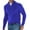 Blue, variant on Men's Shirts 2025 Men's Autumn And Winter Long Sleeved V Neck Zipper Casual Solid Color Top